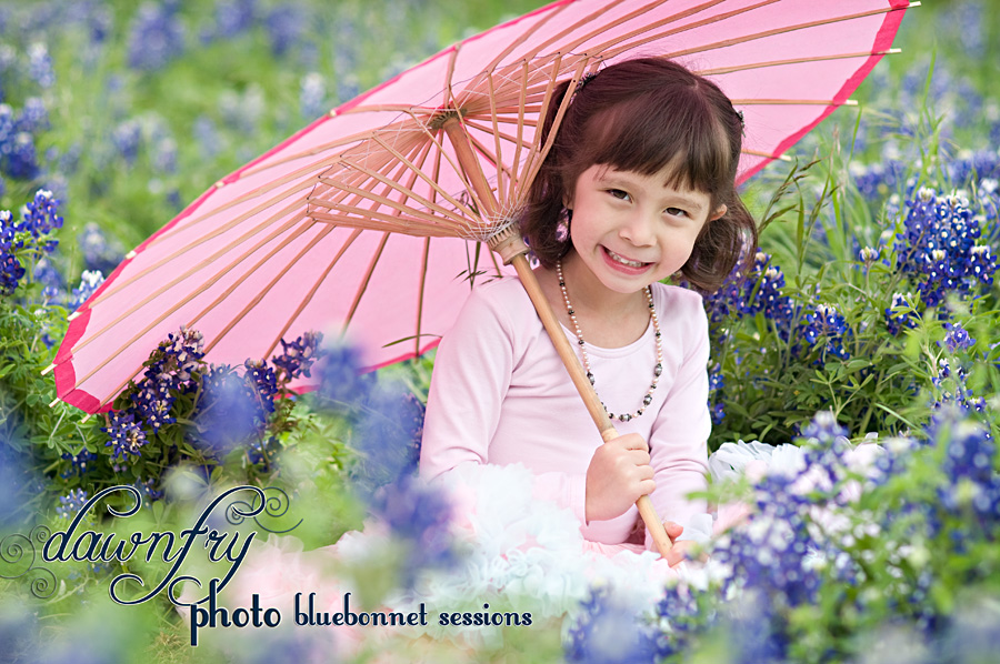 Kids in the bluebonnets dawn fry photo