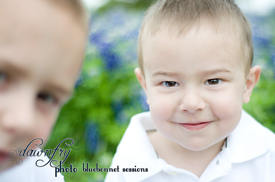 kids in the bluebonnets in Austin