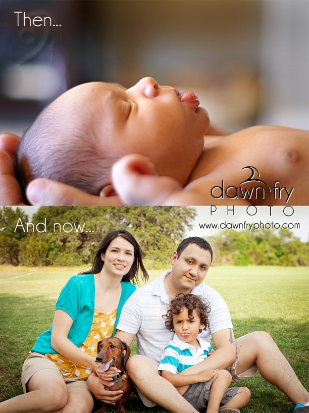 Then and Now| M Family Sneak Peek | Austin Portrait Photographer